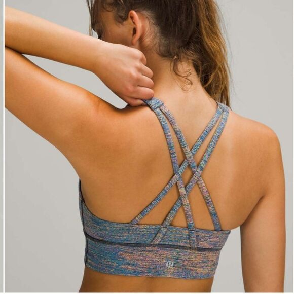 Lululemon Energy Bra high neck long line medium support 10 strappy - Picture 3 of 8